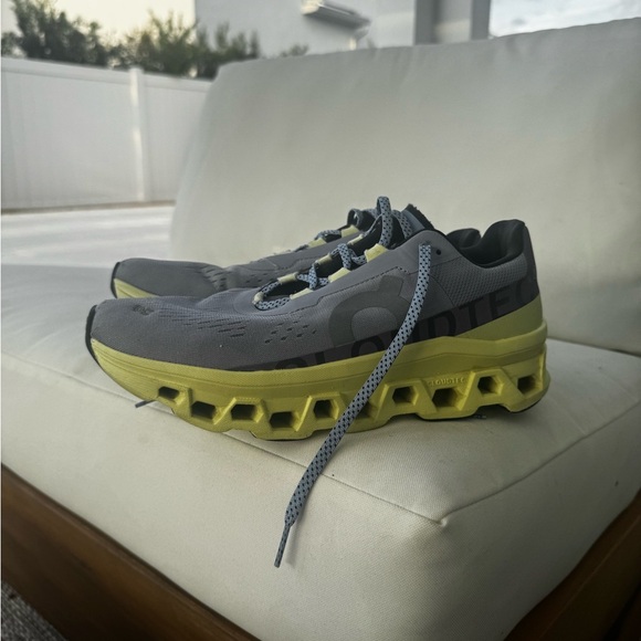 On Running Cloudmonster Nimbus Hay Running Sneaker Shoe 61.98242 Size Women’s 10 - Picture 4 of 12